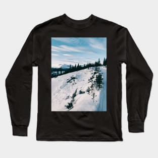 Clear Cold Winter Day Around Rondane National Park in Norway Long Sleeve T-Shirt